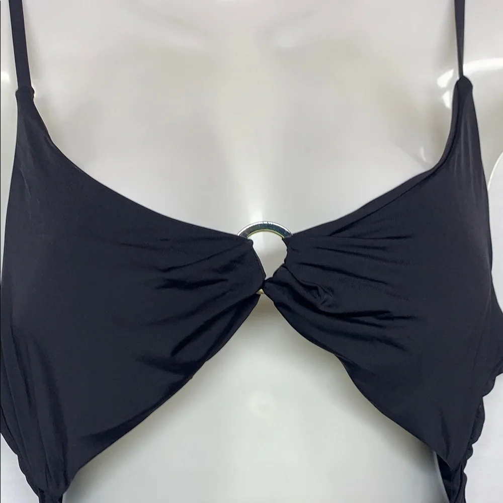 YMI Black Strappy One-Piece Swimsuit